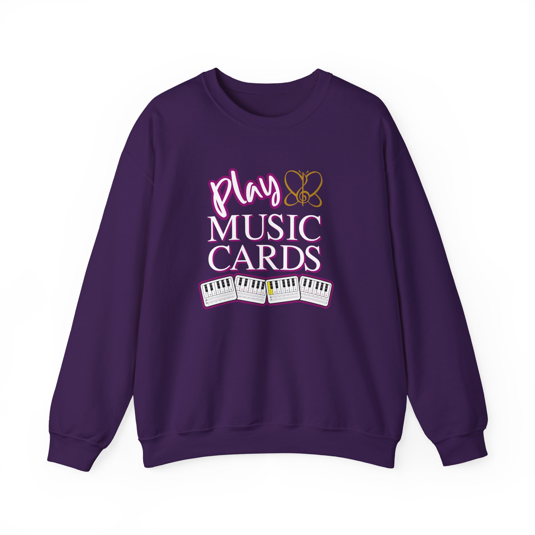 Play Music Cards Unisex Heavy Blend™ Crewneck Sweatshirt